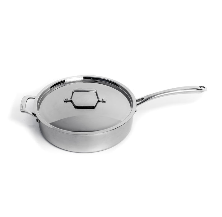 Image 1 of BergHOFF Professional Tri-Ply 18/10 Stainless Steel 11" Sauté Pan with SS Lid, 4.6qt.