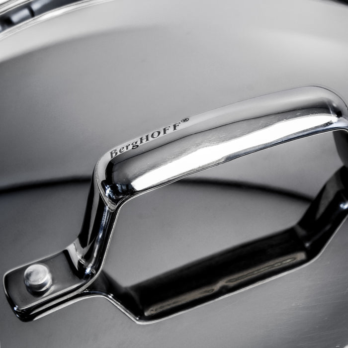 Image 4 of BergHOFF Professional Tri-Ply 18/10 Stainless Steel 11" Sauté Pan with SS Lid, 4.6qt.