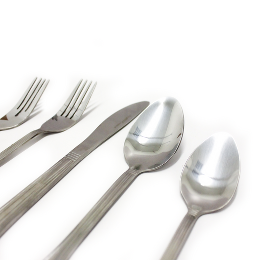 Image 2 of Essentials 20Pc 18/10 Stainless Steel Flatware Set, Matte