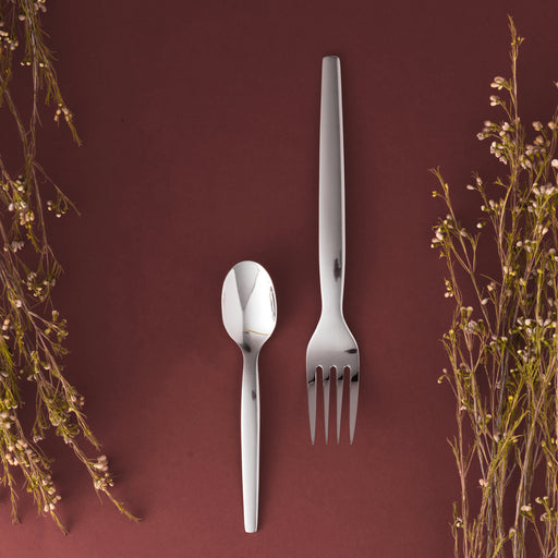 Image 2 of Essentials 24Pc Stainless Steel Dessert Set, Quadro