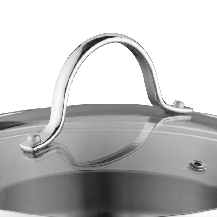 Image 4 of Comfort 6.25" 18/10 Stainless Steel Covered Saucepan, 1.7 Qt