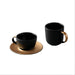 Image 1 of GEM 3Pc Coffee And Tea Set, Mug, Cup & Saucer, Black & Gold