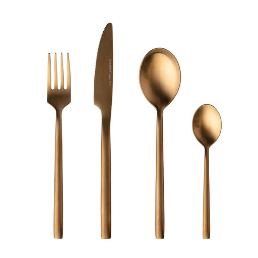 Image 1 of Gem 16pc Flatware Set, Gold Plated