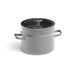 Image 3 of LEO Recycled 18/10 Stainless Steel Stockpot 8", 3.6qt. With Glass Lid, Graphite
