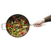 Image 5 of LEO Recycled 18/10 Stainless Steel Wok Pan 11", 5.2qt. With Glass Lid, Graphite