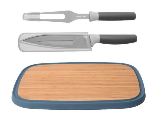 Image 1 of Leo 3pc Complete Carving Set with Cutting Board