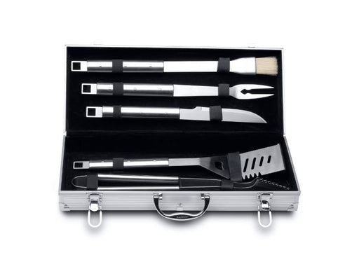 Image 1 of Cubo 6Pc Stainless Steel BBQ Set with Case