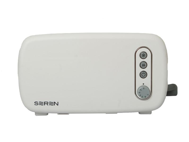 Image 3 of Seren Side Loading Toaster with Cool Touch Exterior and Removable Crumb Tray, with Cream Front Panel/ Serving Tray