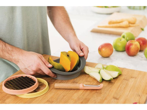 Image 2 of Leo 4Pc 7" Stainless Steel All-in-One Slicer Set