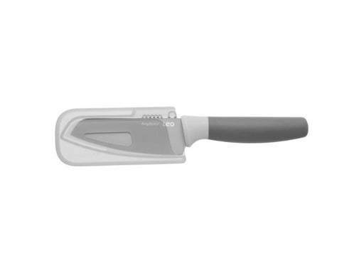 Image 1 of Leo 4.25" Stainless Steel Vegetable Knife with zester, Gray