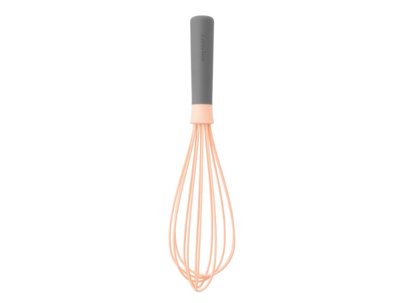 Image 1 of Leo 11" Silicone Whisk, Pink & Gray