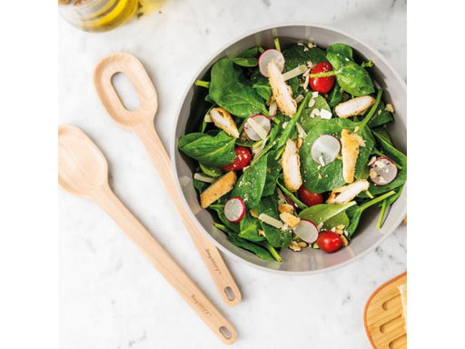 Image 2 of Leo 3Ps Bamboo Salad Bowl Set with Servers