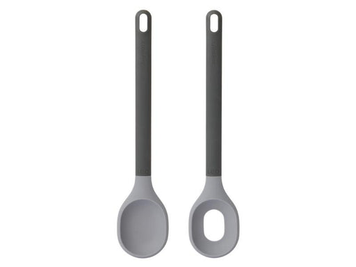 Image 1 of Leo 12" Nylon Salad Serving Set, Gray