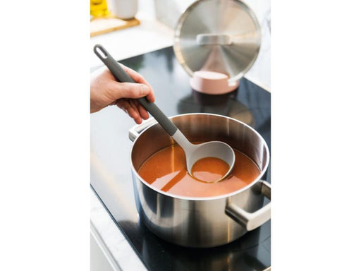 Image 2 of Leo 12.5" Silicone Serving Ladle, Gray