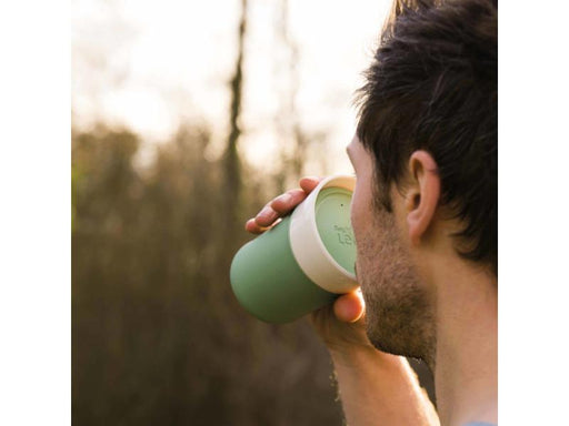 Image 2 of Leo 11.16oz Porcelain Travel Mug, Green