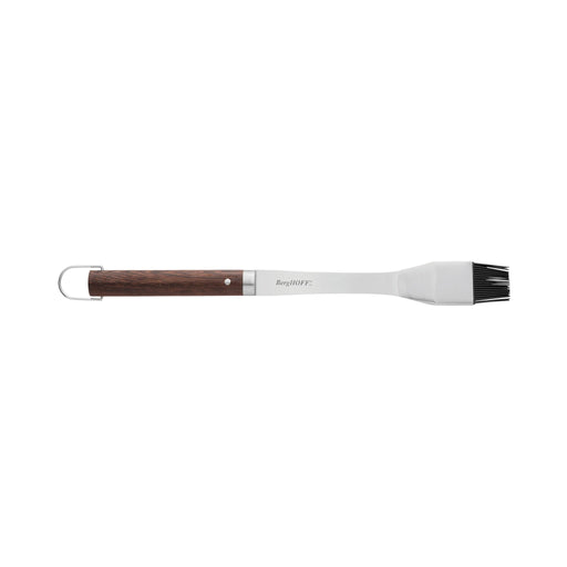 BergHOFF Essentials 16.5" Stainless Steel Brush with Wood Handle - Outdoor Grill Accessories