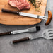 BergHOFF Essentials 16.5" Stainless Steel Brush with Wood Handle - Outdoor Grill Accessories