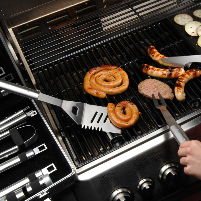 BergHOFF Cubo 6Pc Stainless Steel BBQ Set with Case - Outdoor Grill Accessories