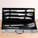 BergHOFF Cubo 6Pc Stainless Steel BBQ Set with Case - Outdoor Grill Accessories