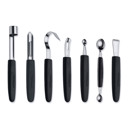 BergHOFF Essentials 8pc Stainless Steel Garnishing Tool Set with Case - Kitchen Utensil Sets
