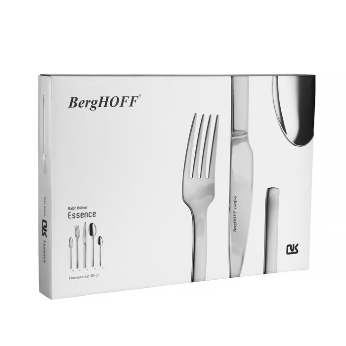 BergHOFF Essentials 30Pc 18/10 Stainless Steel Flatware Set, Essence - Flatware Sets