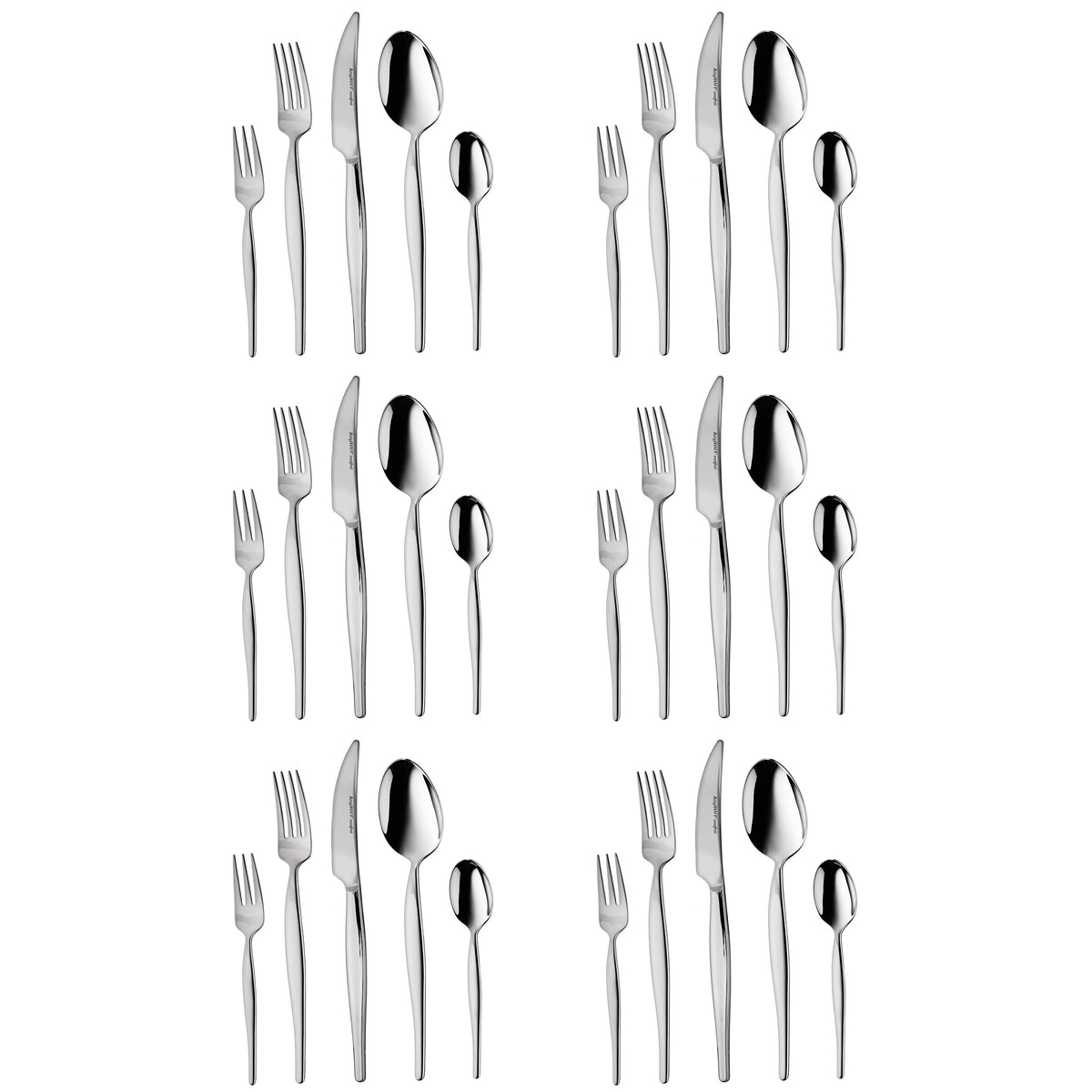 Essentials 30Pc 18/10 Stainless Steel Flatware Set, Finesse — BergHOFF