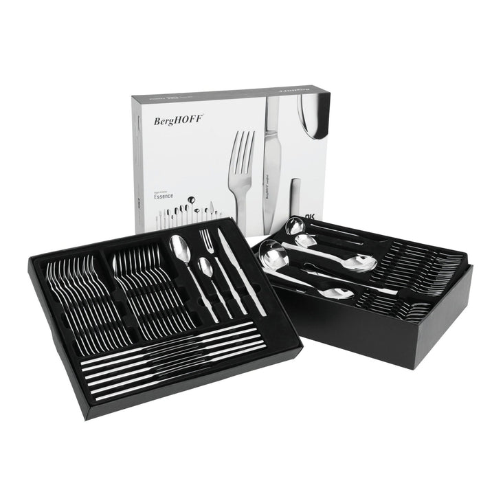 BergHOFF Essentials 72Pc 18/10 Stainless Steel Flatware Set, Essence - Flatware Sets
