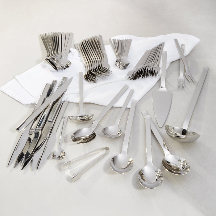 BergHOFF Essentials 72Pc 18/10 Stainless Steel Flatware Set, Essence - Flatware Sets