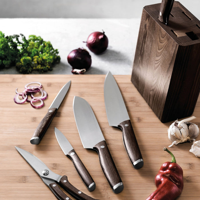 BergHOFF Rosewood 7" Stainless Steel Santoku Knife - Kitchen Knives