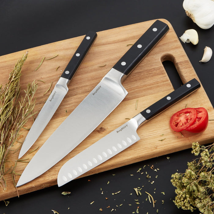 BergHOFF DiNA Gene 3pc Stainless Steel Knife Set - Kitchen Knives