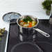 BergHOFF DiNA Helix 18/10 Stainless Steel 6.5" Saucepan 1.6qt., Glass Lid - Saucepans