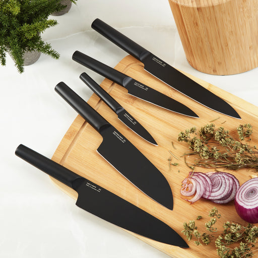 Image 2 of DiNA Boron 6pc Stainless Steel Knife Block Set