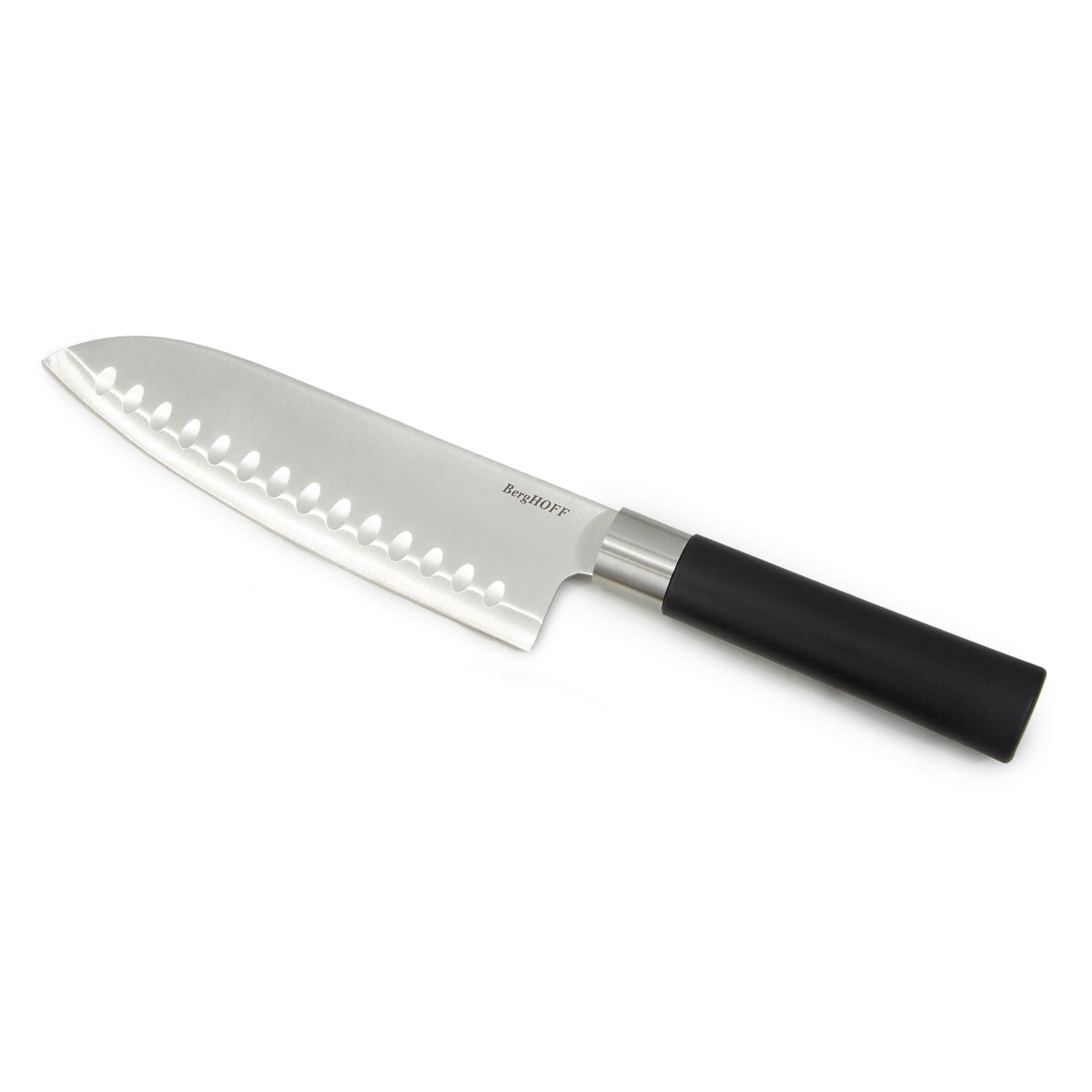 DiNA Codon Stainless Steel Scalloped Santoku Knife, 6.75