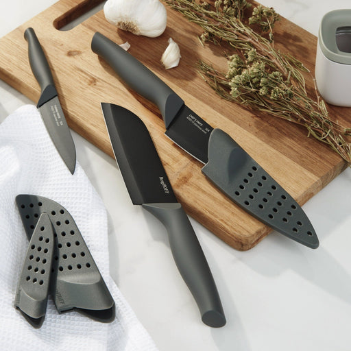 BergHOFF DiNA Vector Nonstick Stainless Steel 3Pc Knife Set - Kitchen Knives