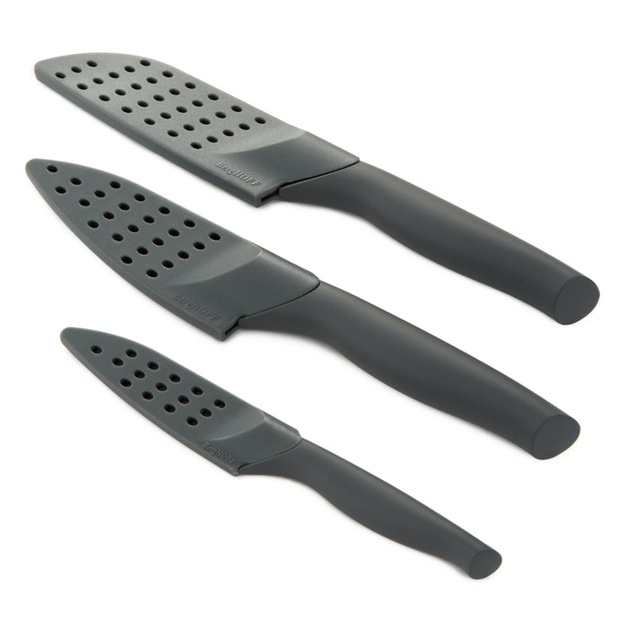 Dina Vector DiNA Vector Nonstick Stainless Steel 3Pc Knife Set — BergHOFF