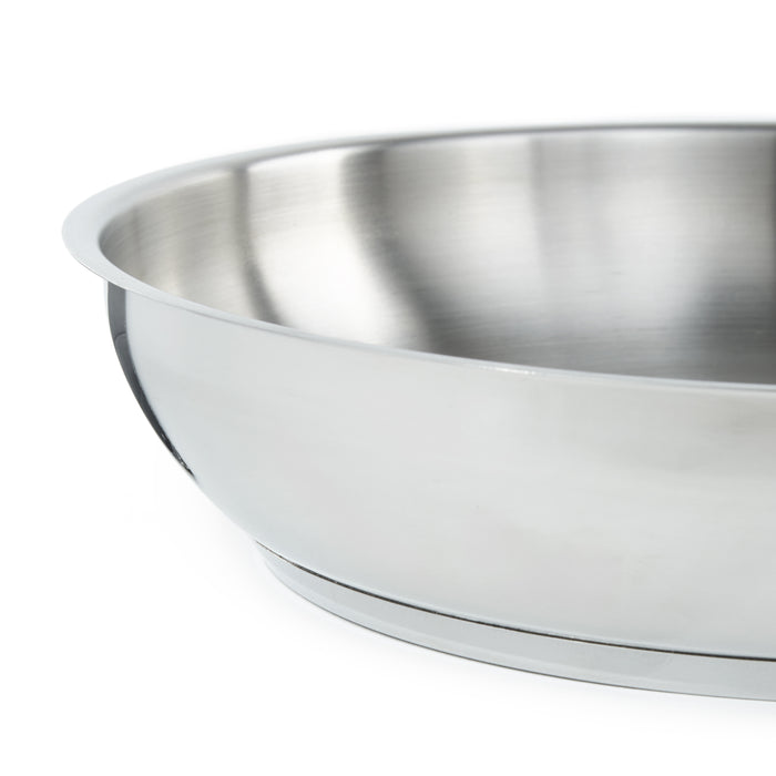 Image 3 of DiNA Helix Recycled 18/10 Stainless Steel Frying Pan, 11"