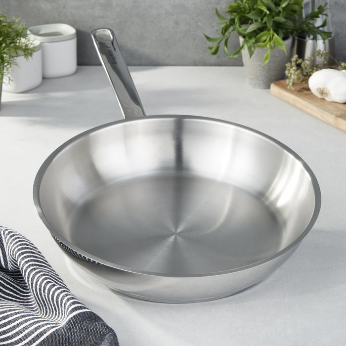 Image 9 of DiNA Helix Recycled 18/10 Stainless Steel Frying Pan, 11"
