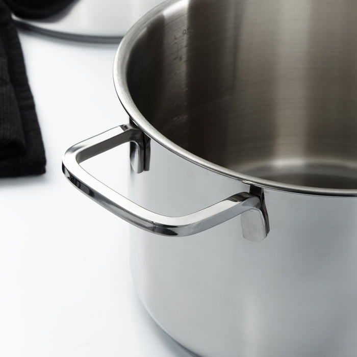 Image 5 of DiNA Helix 18/10 Stainless Steel 15.85qt. Stockpot 11", Glass Lid