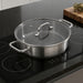 Image 1 of DiNA Helix 18/10 Stainless Steel 10.25" Covered Saute Pan 4qt., Recycled