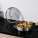 Image 3 of DiNA Helix 18/10 Stainless Steel 10.25" Covered Saute Pan 4qt., Recycled