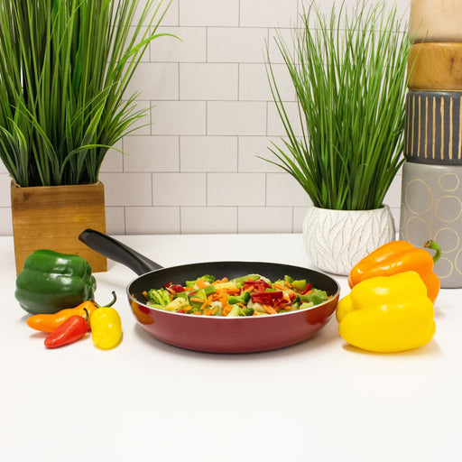 BergHOFF Geminis 9.5" Cast Aluminum Nonstick Fry Pan, Red - Skillets & Frying Pans