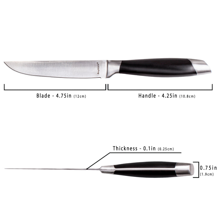Image 3 of BergHOFF Geminis 12" Stainless Steel Steak Knife, Set of 6