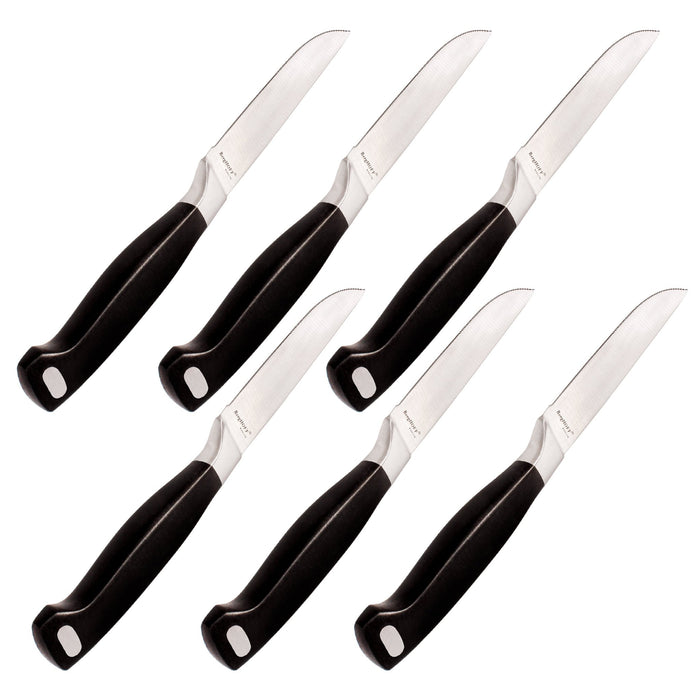 BergHOFF Bistro 6" Stainless Steel Steak Knife, Set of 6 - Kitchen Knives