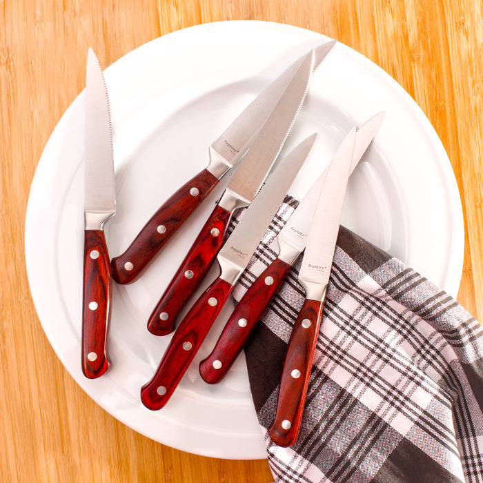 Image 3 of BergHOFF Pakka Stainless Steel Steak Knife, Set of 6
