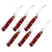 BergHOFF Pakka Wood 6pc Stainless Steel Steak Knife Set 4.75" - Kitchen Knives