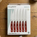 BergHOFF Pakka Wood 6pc Stainless Steel Steak Knife Set 4.75" - Kitchen Knives