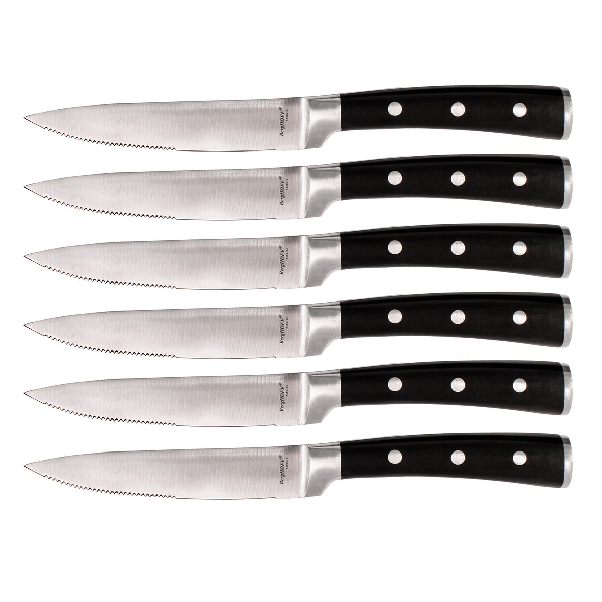 BergHOFF Essentials Classico 6pc Stainless Steel Steak Knife Set, 5"