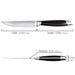 BergHOFF Geminis 7pc Stainless Steel Steak Knives with Wood Case, 4.75" - Kitchen Knives
