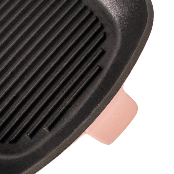 BergHOFF Neo Cast Iron Square Grill Pan 11", Pink - Griddles & Grill Pans