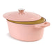 BergHOFF Neo Cast Iron 5qt. Oval Dutch Oven 11.5" with Lid, Pink - Dutch Ovens